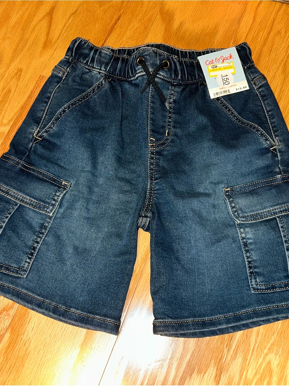 Cat & Jack Indigo Denim Cargo Shorts